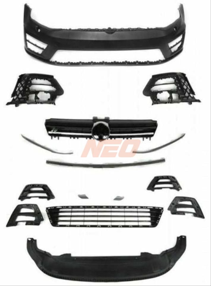 Volkswagen Golf 7 2013-2017 R Stil Ön Tampon Seti