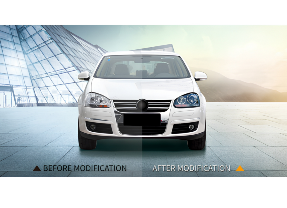 Volkswagen Golf 5 (Mk5) R32 Siyah Zeminli Far Seti
