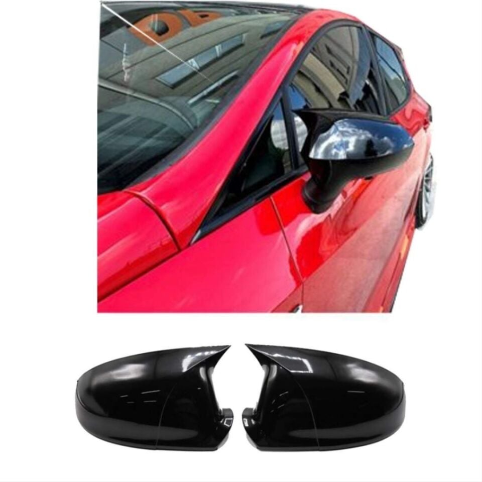 SEAT Ibiza 6J Yarasa Ayna Kapağı Seti Piano Black