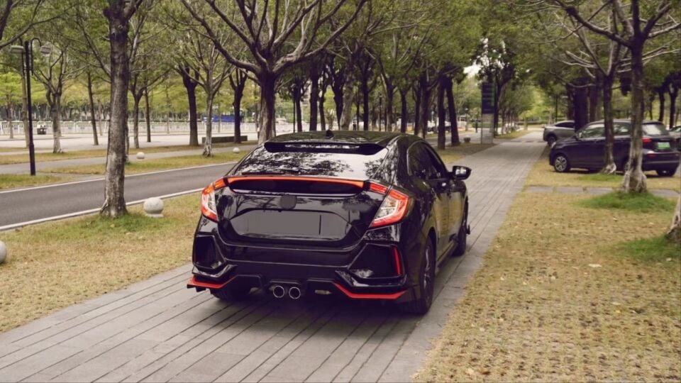 Honda Civic Hatchback FK7 2017-2021 Type R Kayar Sinyalli LED'li Tavan Spoyleri