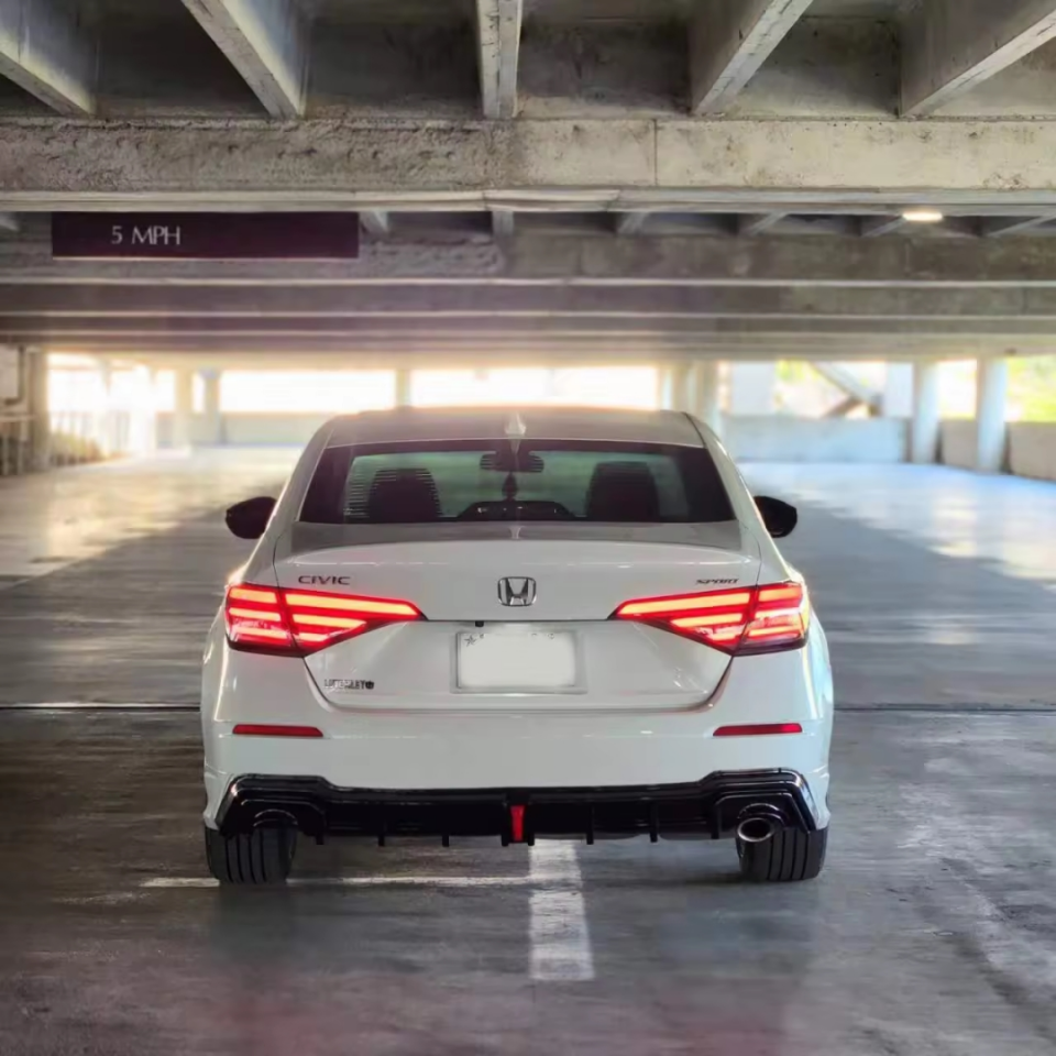 Honda Civic FE Sedan Animasyonlu Kayar Sinyalli LED Stop Seti Füme