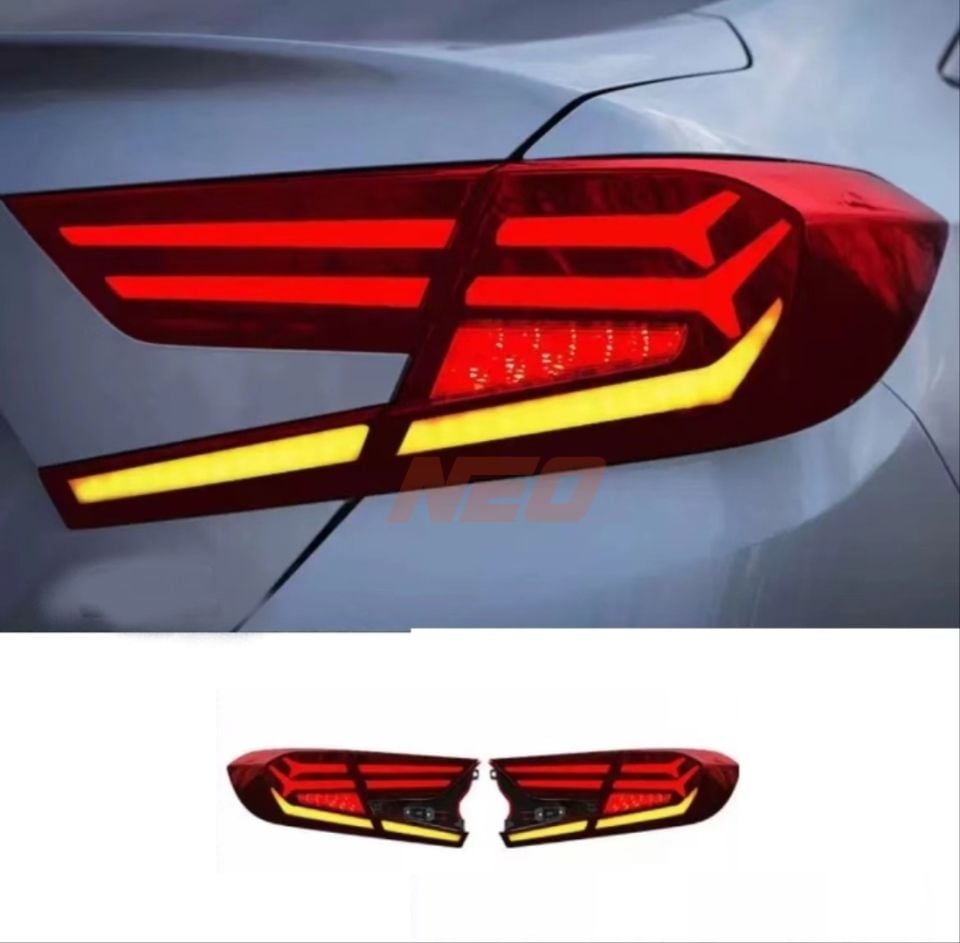 Honda Accord (18-22) V1 Animasyonlu Kayar Sinyalli LED Stop Seti Kırmızı