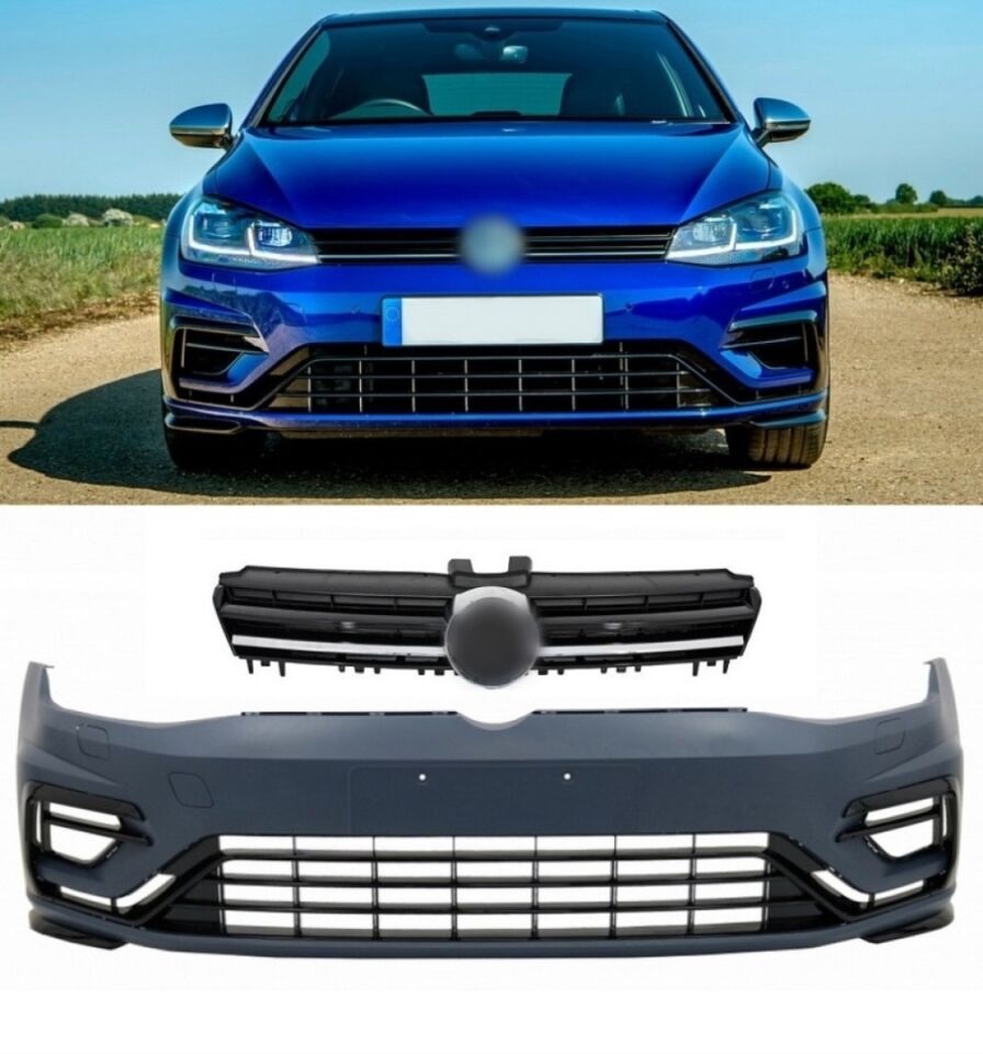 VW Golf 7.5 (17-20) R Ön Tampon ve Panjur Seti