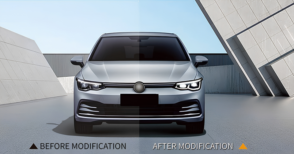Volkswagen Golf 8 (Mk8) Halojen - LED Far Yükseltme Seti