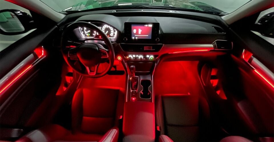 Honda Accord CV 64 Renk Ambiyans Aydınlatma ve Işıklı Tweeter Seti