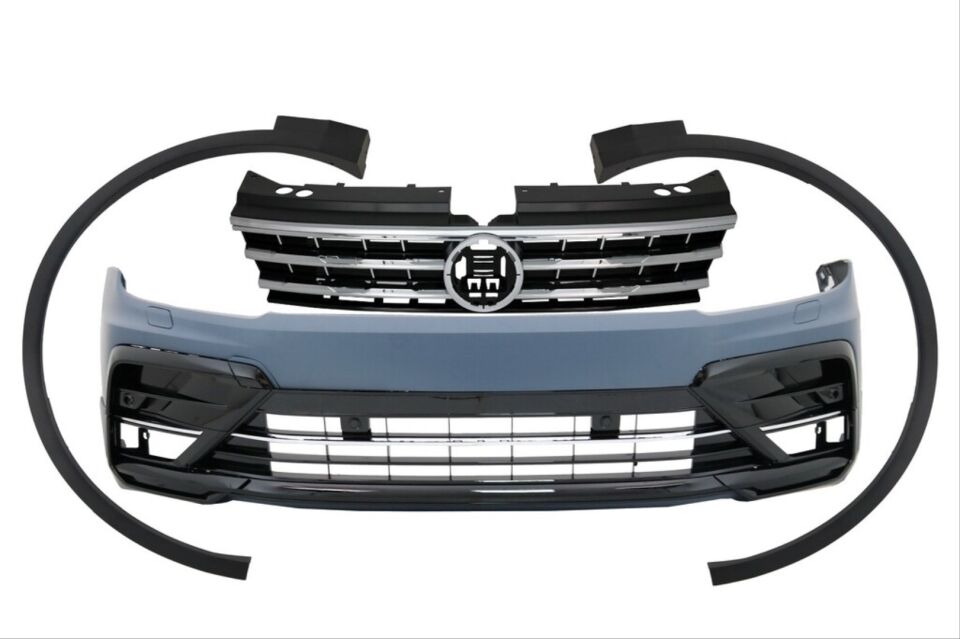 VW Tiguan 2016-2021 R-Line Ön Tampon Panjur ve Dodik Seti