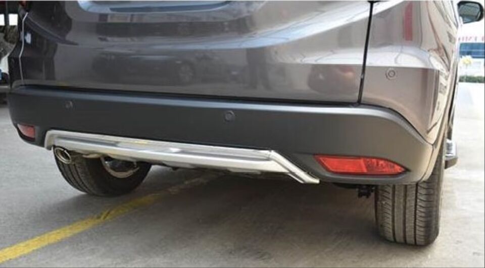 Honda HR-V (2016-2018) Arka Tampon Difüzör Kaplaması Silver & Siyah