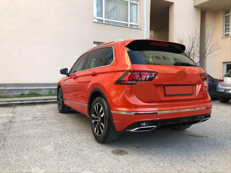 Volkswagen Tiguan 2016-2020 Standart R-Line Arka Difüzör ve Egzoz Ucu Seti