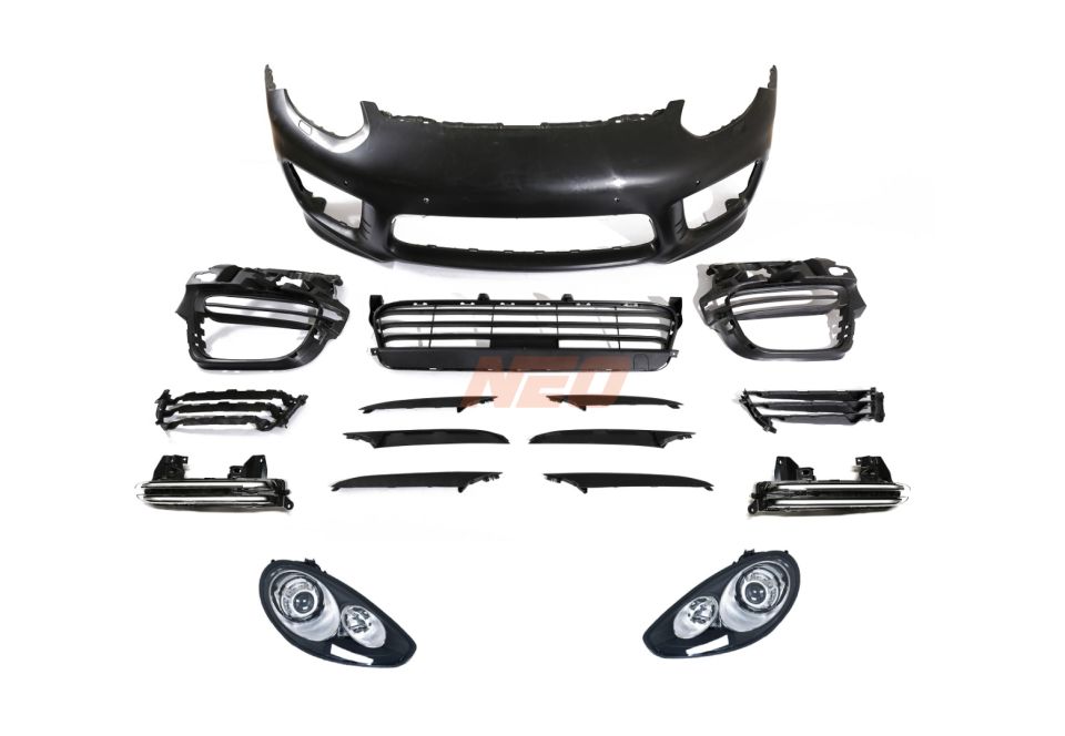 Porsche Panamera 970 2010-2013 Makyajlı Kasa Ön Tampon ve Far Seti