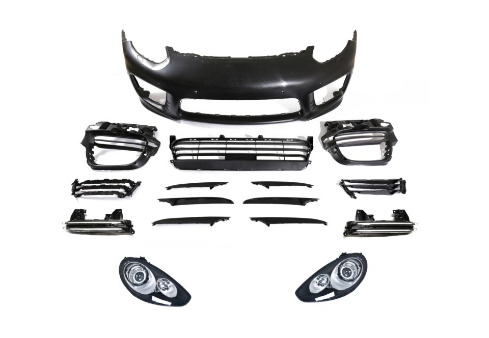 Porsche Panamera 970 2010-2013 Makyajlı Kasa Ön Tampon ve Far Seti