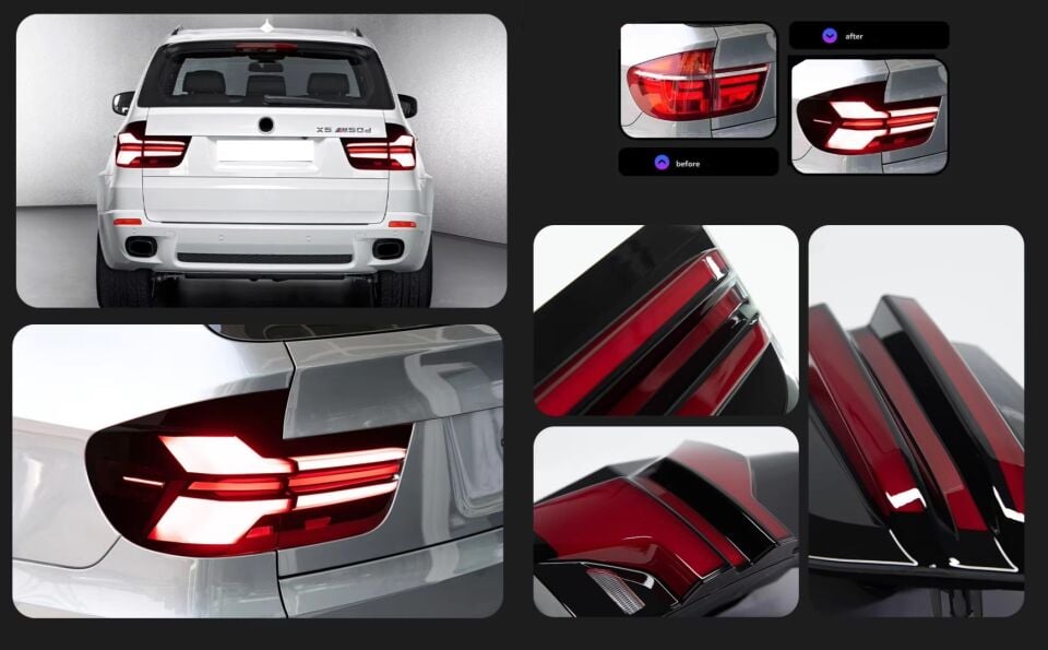 BMW X5 E70 İçin 2023+ Görünüm LED Stop