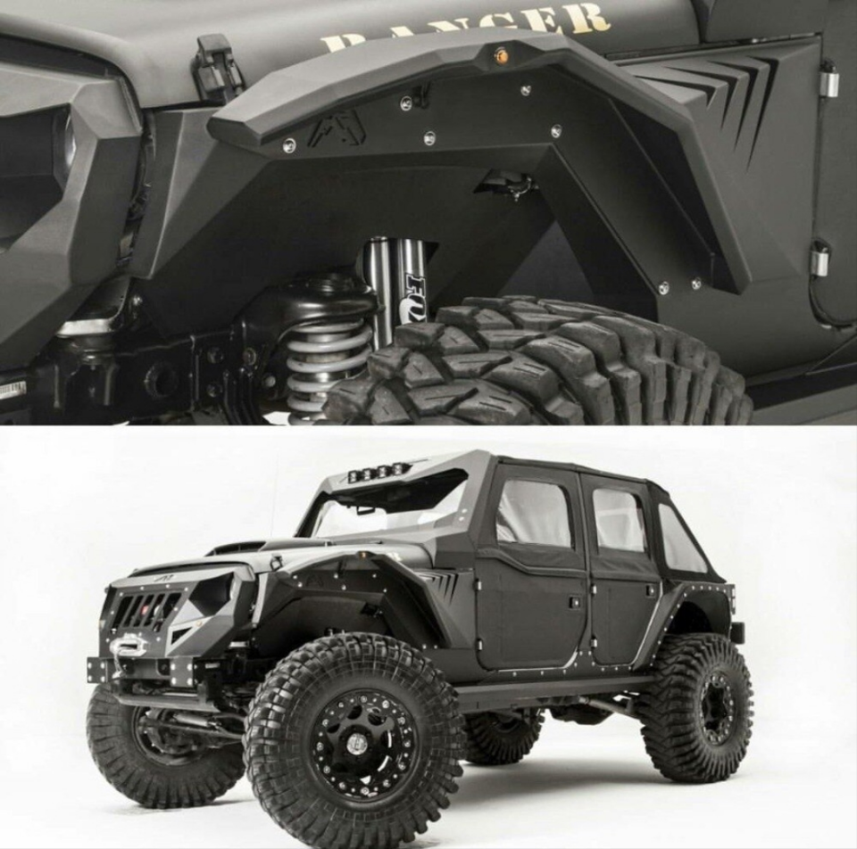 Jeep Wrangler JK Zırh Tipi Metal Çamurluk Dodik Seti