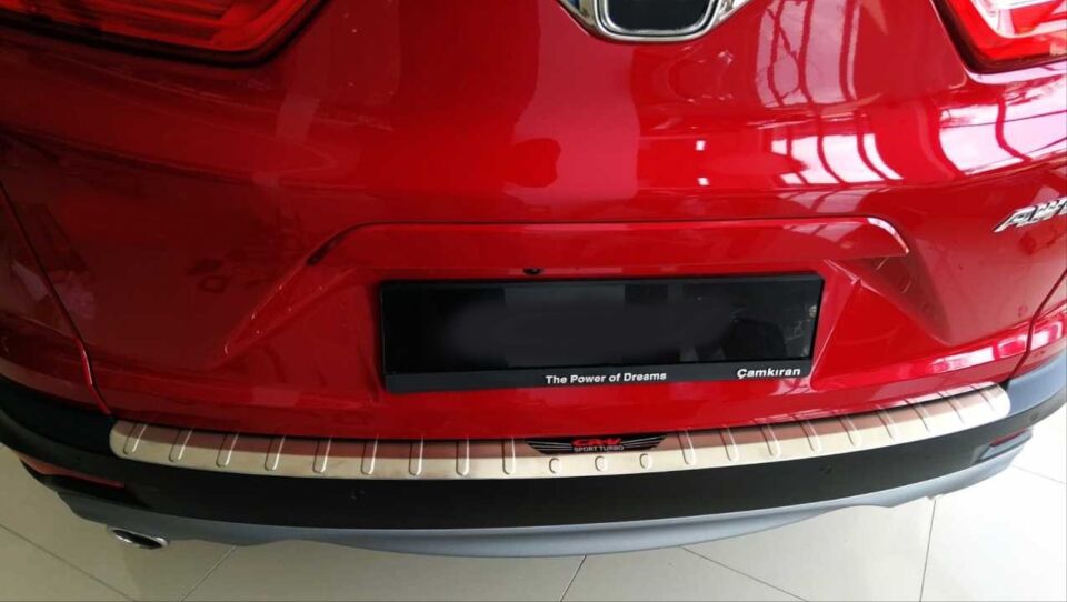 Honda CR-V 2017-2022 Paslanmaz Çelik Arka Tampon Eşiği Koruması