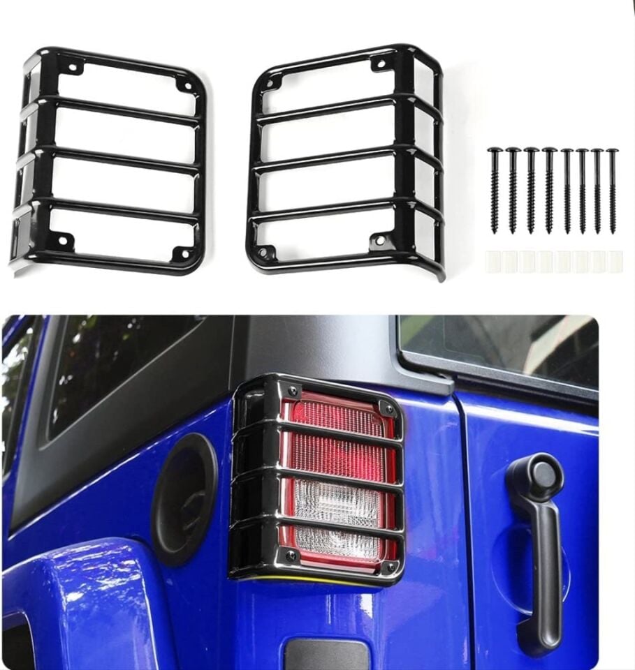 Jeep Wrangler JK (07-17) Arka Stop Koruma Demiri Seti Mat Siyah