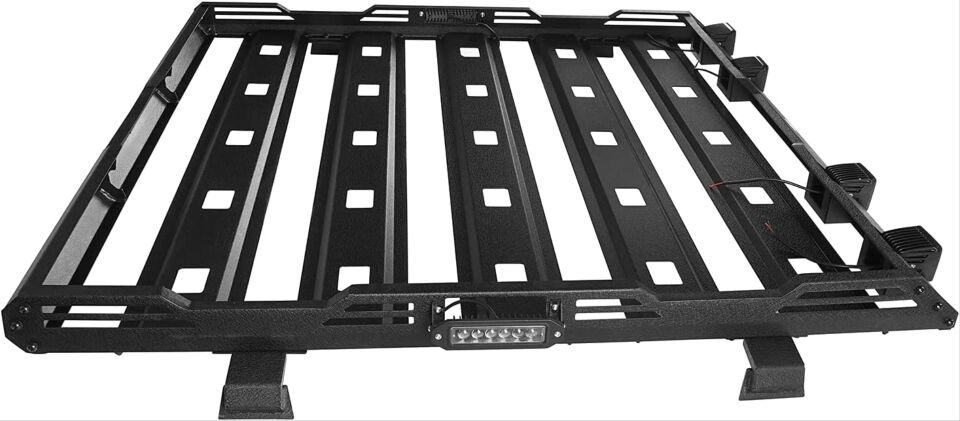 Jeep Wrangler JK (07-17) LED Barlı Tavan Sepeti ve Ön Cam Çerçevesi