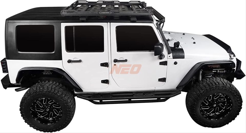 WRANGLER JK 2007-2017 IÇIN UYUMLU TAVAN SEPETI ve CAM CERCEVESI (LEDLI)