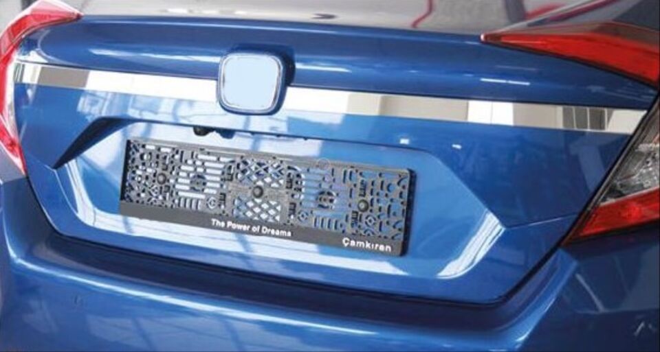 Honda Civic FC5 Sedan Bagaj Üstü Çıtası İnce Tip Krom