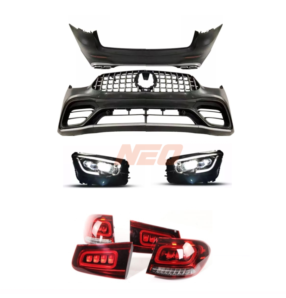 Mercedes GLC X253 (16-19) için 2020+ AMG 63 Facelift Body Kit