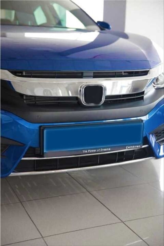 Honda Civic FC5 Makyajsız Kasa Ön Tampon Alt Çıtası Krom
