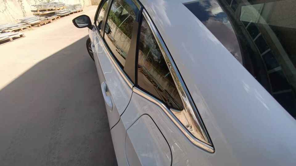 Honda Civic FE1 Sedan Kapı Cam Sıyırıcı Çıta Seti 4 Parça Piano Black