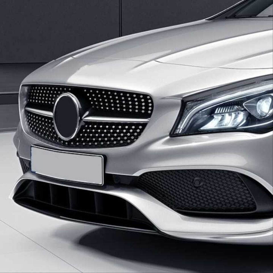Mercedes-Benz CLA Serisi W117 Makyajlı Diamond Panjur Krom & Gri