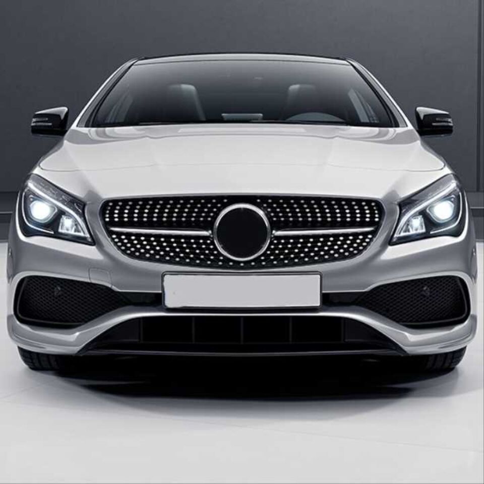 Mercedes-Benz CLA Serisi W117 Makyajlı Diamond Panjur Krom & Gri