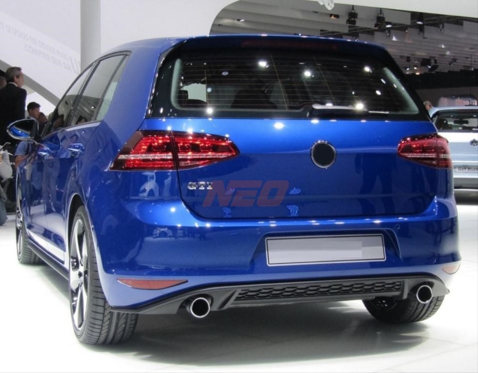Volkswagen Golf 7 Standart 2013-2017 GTI Arka Difüzör ve Egzoz Ucu Seti
