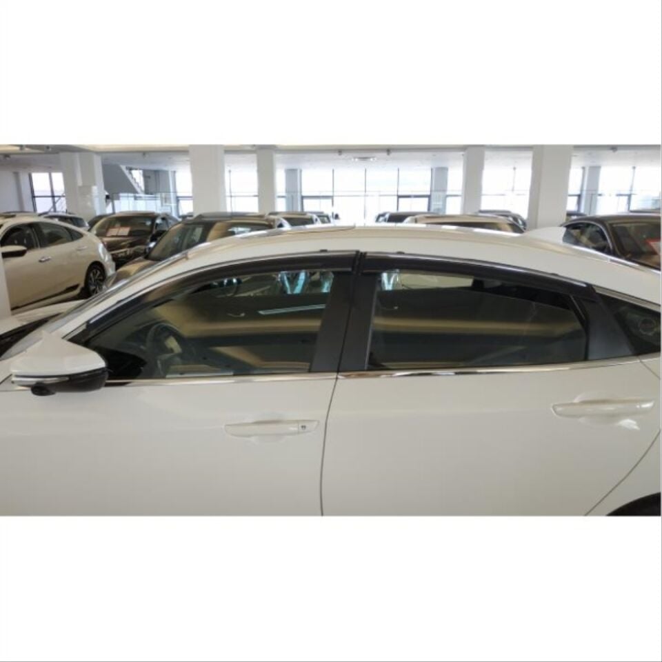 Honda Civic FC5 Paslanmaz Çelik Krom Cam Çıta Seti (Tam Tur)