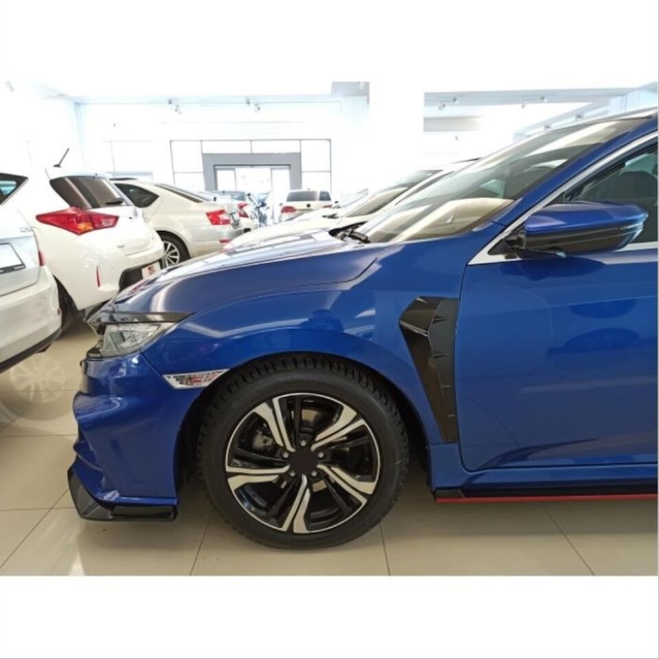 Honda Civic FC5 / FK7 Yan Çamurluk Venti Kalın Tip Piano Black