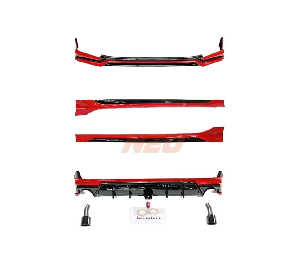 Honda Civic FE1 Type R Komple Dönüşüm Body Kit Seti (Egzoz Dahil)