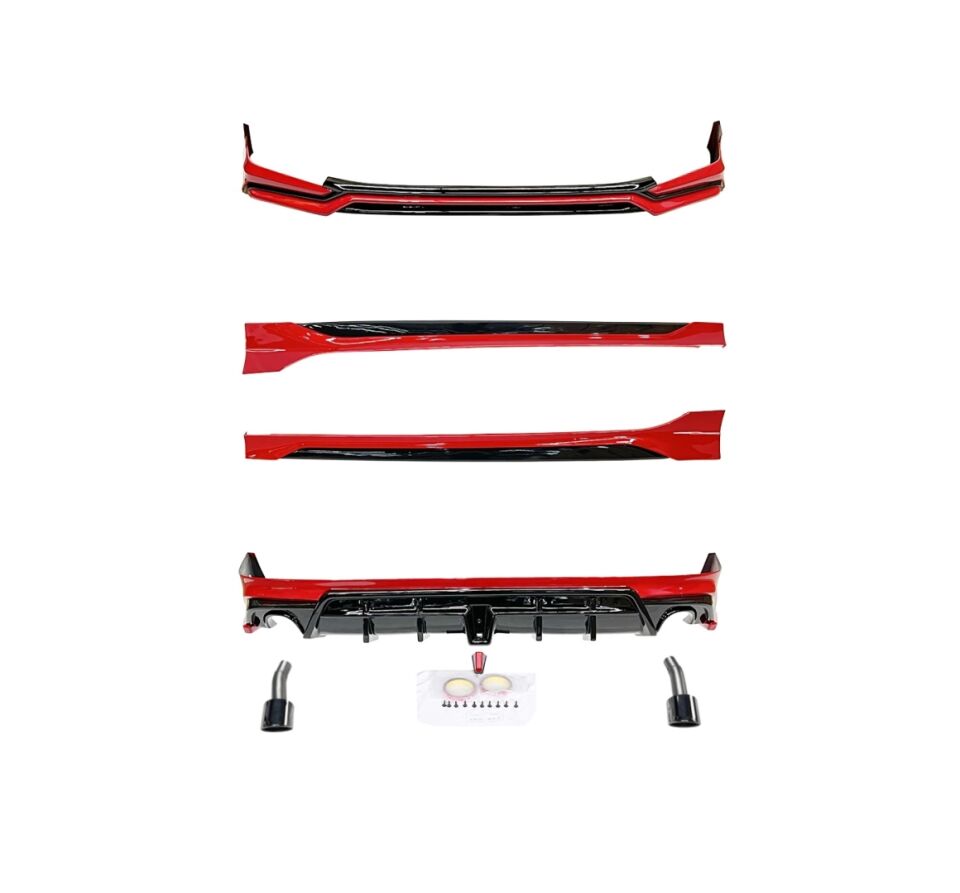Honda Civic FE1 (2021+) Full Body Kit Seti (Egzoz Uçları Dahil)