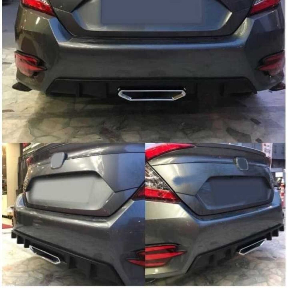 Honda Civic FC5 Sedan Si Merkezi Egzoz Çıkışlı Arka Difüzör