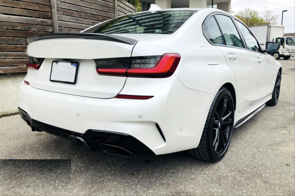 BMW 3 Serisi G20 Difüzör 3.40i Piano Black (M-Sport)