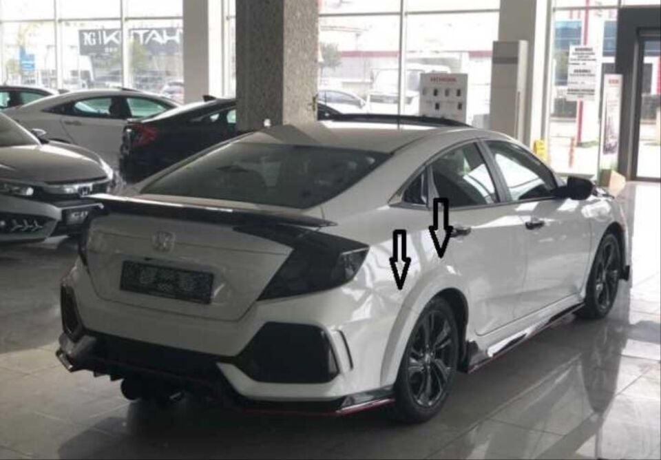 Honda Civic FC5 Sedan Çamurluk Dodik Takımı 4 Parça (Boyasız)