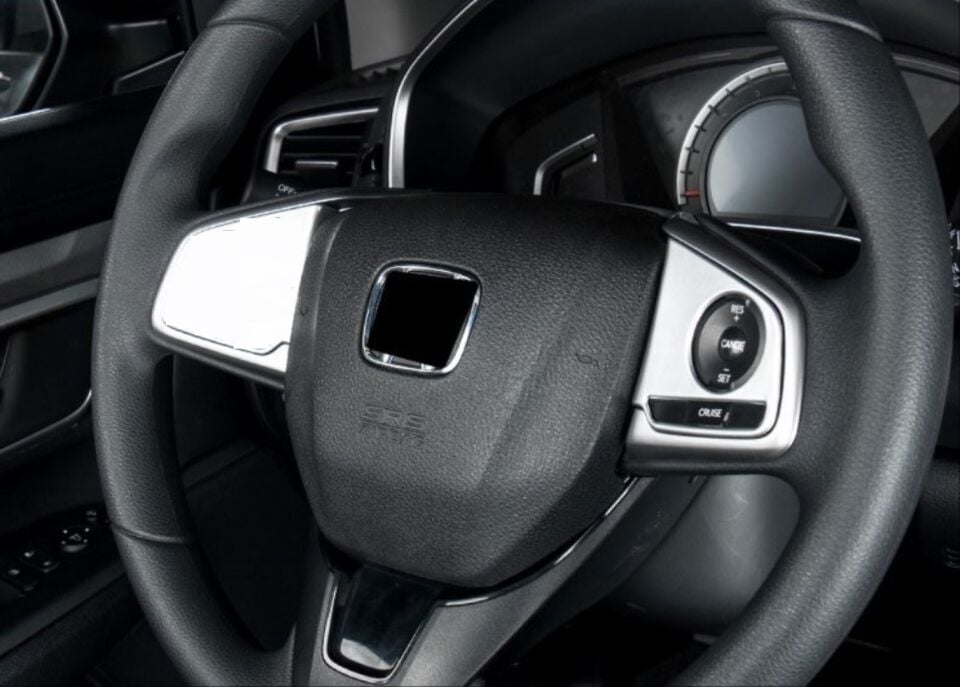 Honda Civic FC5/FK7 Direksiyon Çerçeve Kaplama Seti Silver (2 Parça)