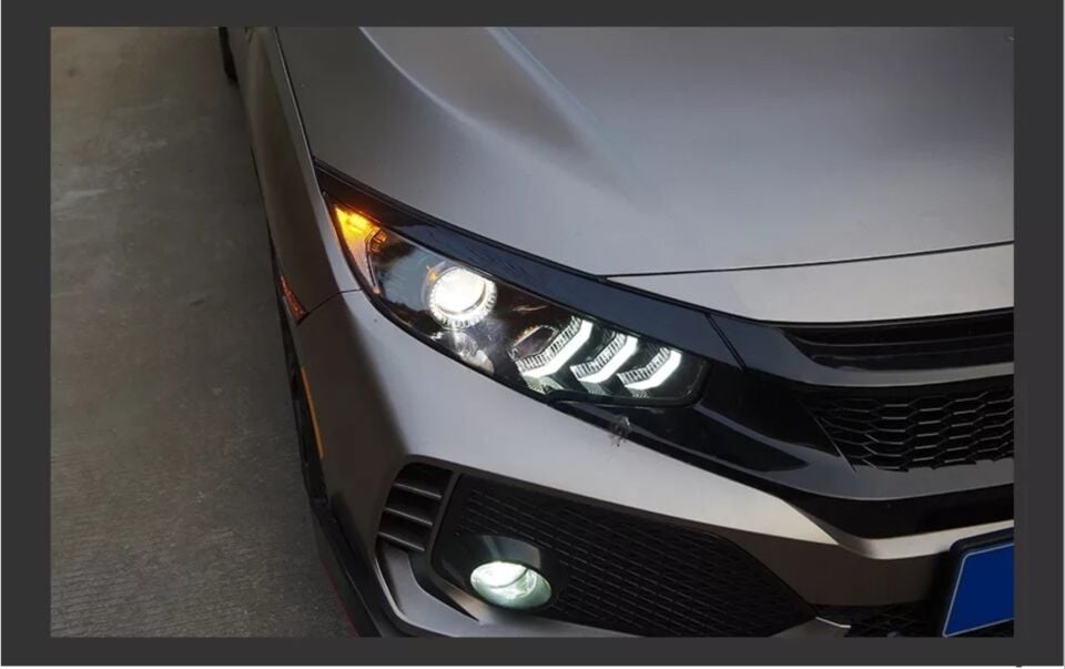 Honda Civic FC5 Mustang Kayar Sinyalli Animasyonlu Full LED Far Seti