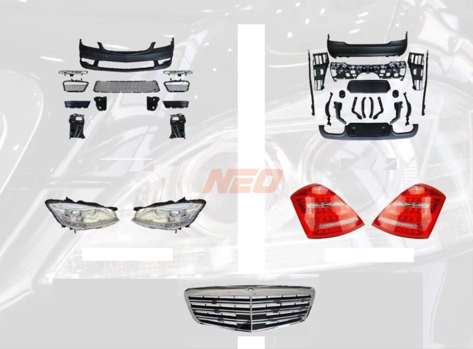 Mercedes S-Serisi W221 (05-09) için S63/S65 Facelift Body Kit