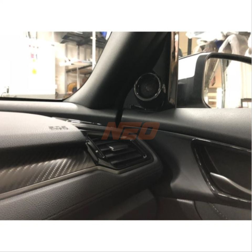 Honda Civic FC5 Ön Konsol Havalandırma Çerçeve Seti Piano Black (3 Parça)