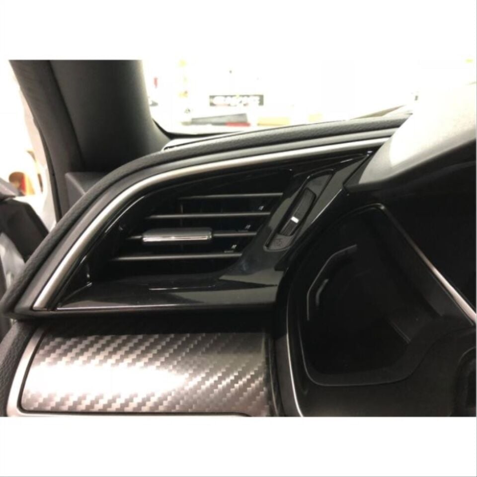 Honda Civic FC5 Ön Konsol Havalandırma Çerçeve Seti Piano Black (3 Parça)