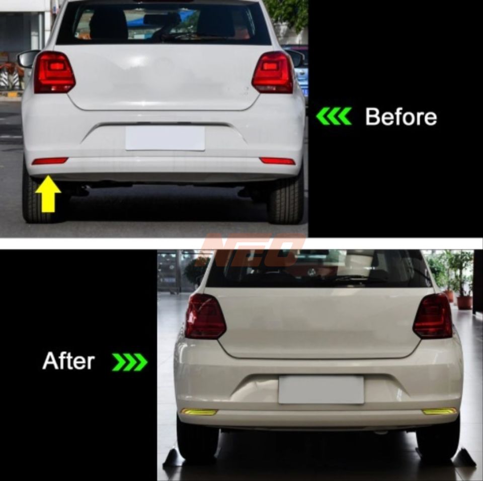 VW Polo 6C Arka Tampon Reflektör LED Seti