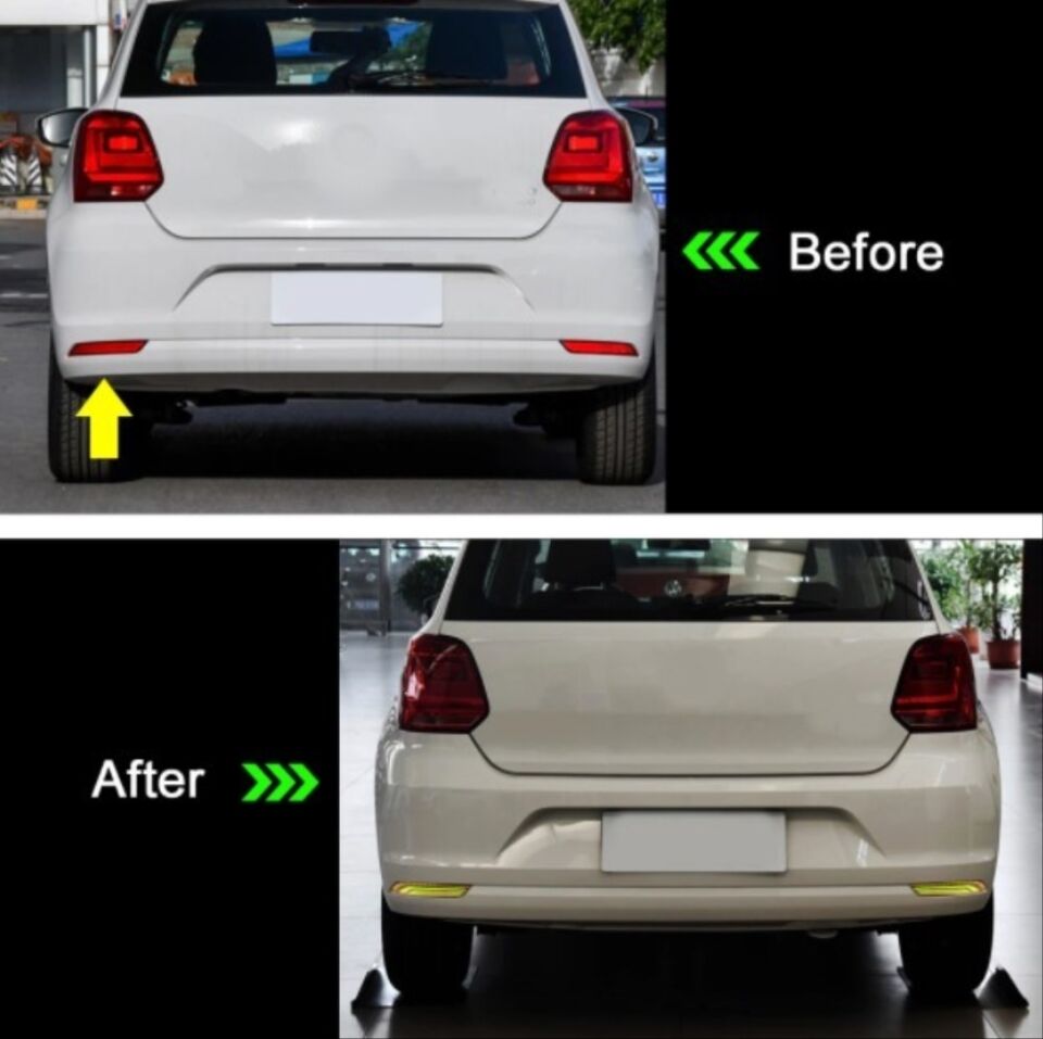 VW Polo 6C Arka Tampon Reflektör LED Seti
