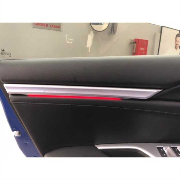 Honda Civic FC5/FK7 İç Kapı Ambiyans Aydınlatma Seti Kırmızı LED (4 Parça)