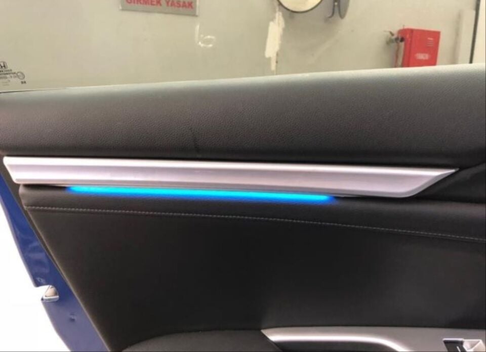 Honda Civic FC5/FK7 İç Kapı Ambiyans Aydınlatma Seti Mavi LED (4 Parça)