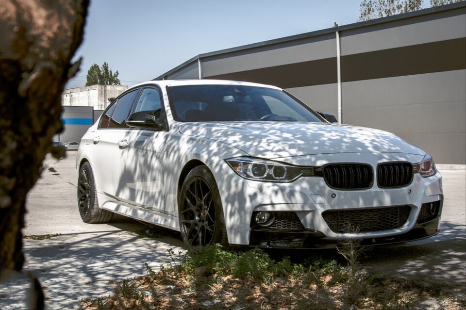 BMW 3 Serisi F30 M Sport Ön Lip - Piano Black / 3 Parça (2012-2018)