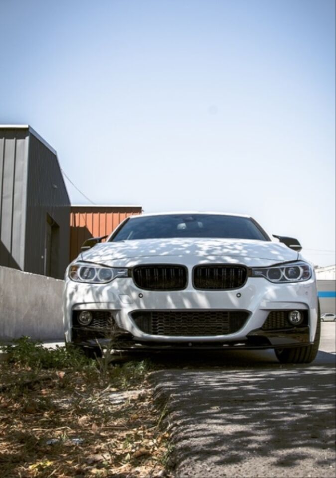 BMW 3 Serisi F30 M Sport Ön Lip - Piano Black / 3 Parça (2012-2018)
