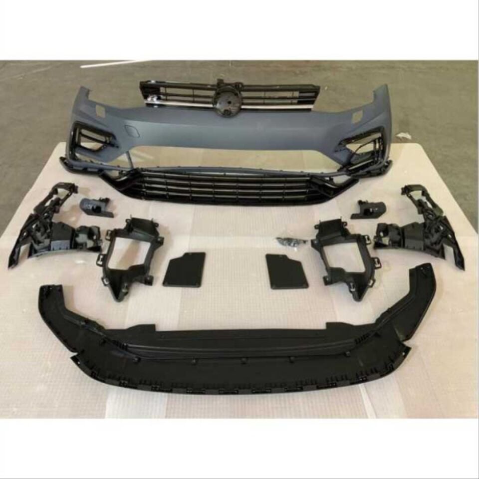 VW Golf 7 için Golf 7.5 R Ön Tampon ve Panjur Seti