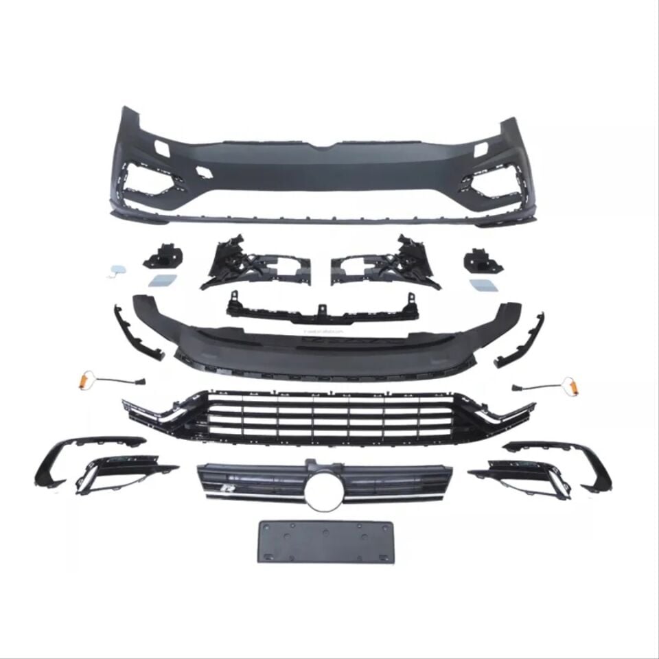 VW Golf 7 için Golf 7.5 R Ön Tampon ve Panjur Seti
