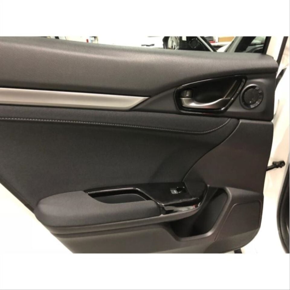 Honda Civic FC5 İnce İç Kapı Kolu Çerçeve Kaplama Seti Piano Black