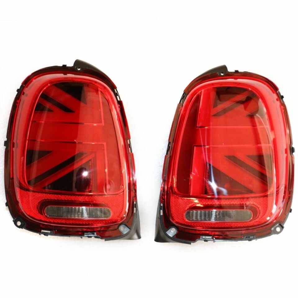 Mini Cooper F55 2014-2018 Union Jack Kayar Sinyalli LED Stop Seti (Kırmızı)