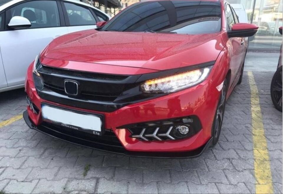 Honda Civic FC5 Dizayn A Ön Tampon Eki Seti (Boyasız)